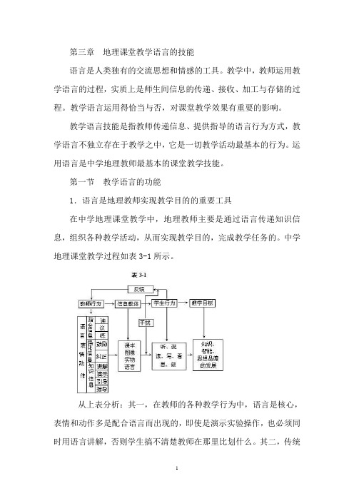 03第三章  地理课堂教学语言的技能.