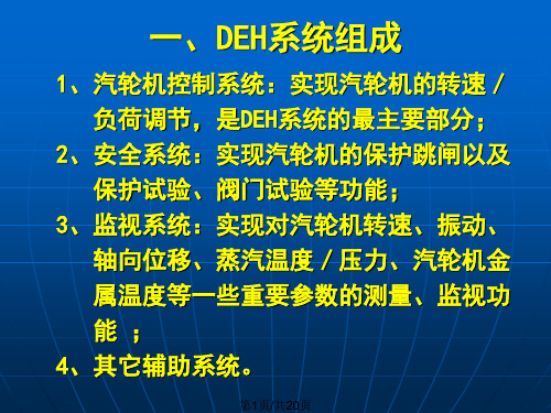 超超临界机组上汽西门子DEH介绍PPT课件