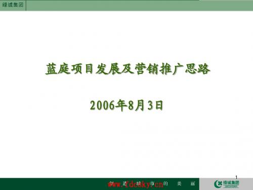 杭州市蓝庭营销推广思路