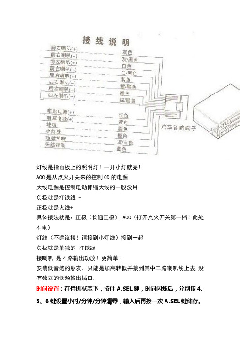 车载CD安装图解