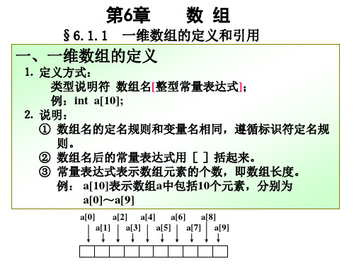 一维数组的定义(精)