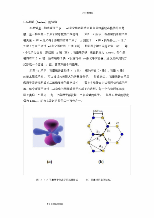 石墨烯基础知识简介