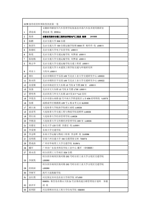 ICTE接待组资料领取签到表第一卷