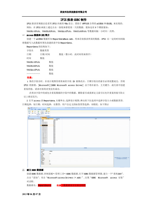 IFIX报表(ODBC)