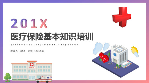 医疗保险政策医疗保险基本知识培训课件PPT模板