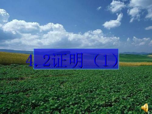 4.2证明(1)说课课件全面版