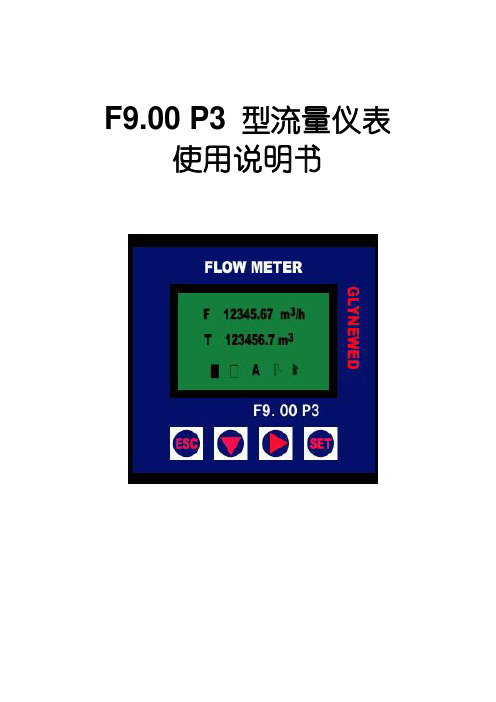 F9.00 P3仪表说明书