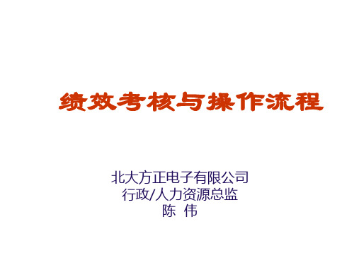 (盛高培训之二)绩效考核与操作流程资料(PPT 22页)