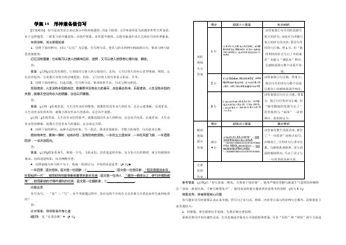 【】2021年高考语文(人教通用)二轮问题诊断与突破：第六章 语言表达和运用18