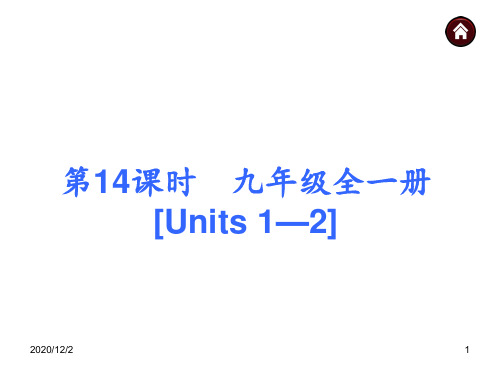 2015人教版中考英语基础过关九年级全册 Units 1—244 ppt课件