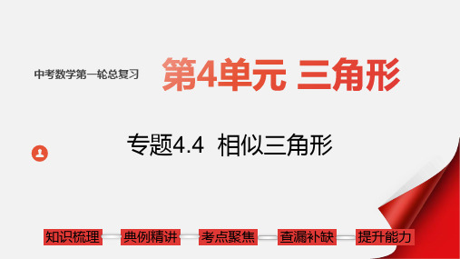 专题4.4 相似三角形中考数学第一轮总复习课件