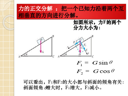 力的正交分解