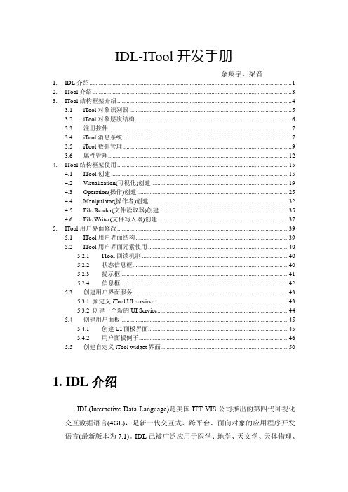 IDL-ITools手册