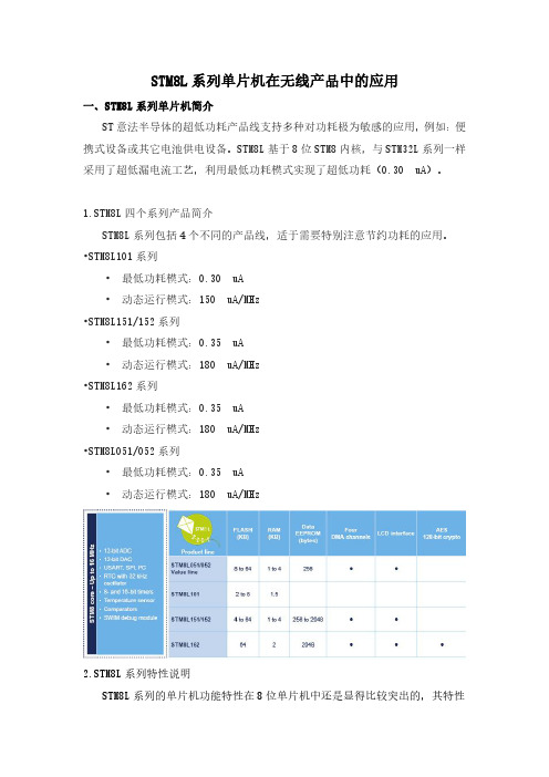 亿佰特-STM8L系列单片机在无线产品中的应用