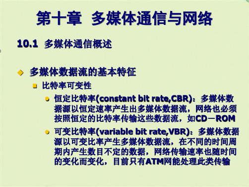 多媒体通信与网络(共24张PPT)