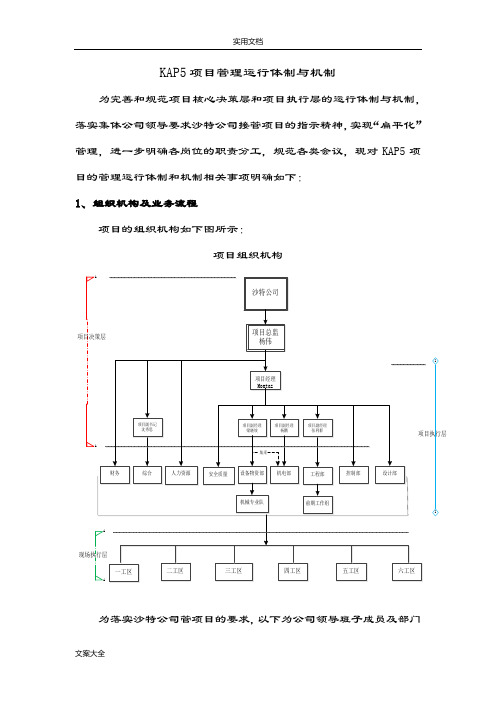 项目管理系统运行体制与机制-20180904