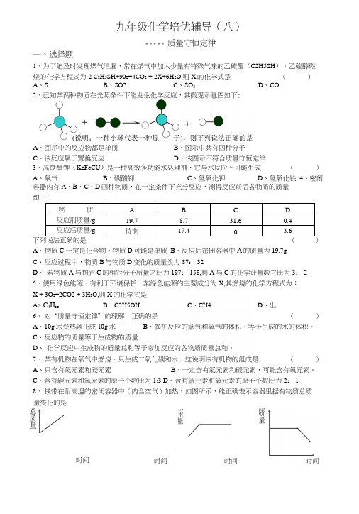 九年级化学培优辅导(8).docx