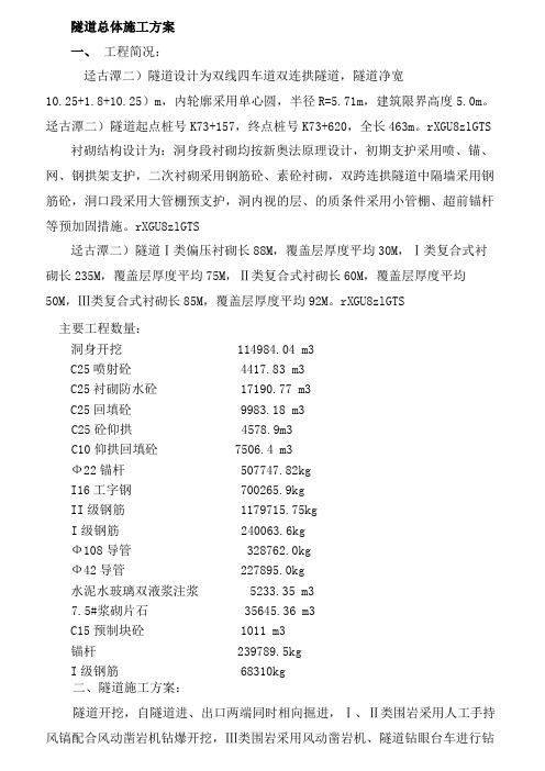 ( 工程文档)双连拱隧道施工作业指导书