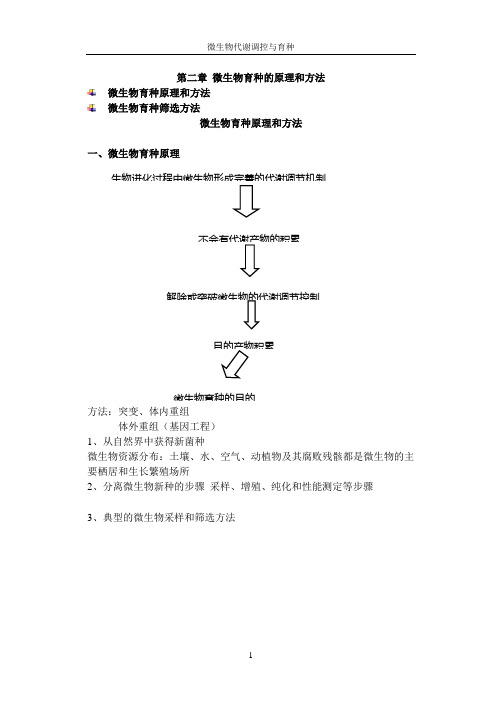 第二章微生物育种的原理和方法