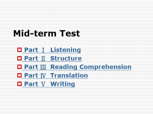 Mid-term Test