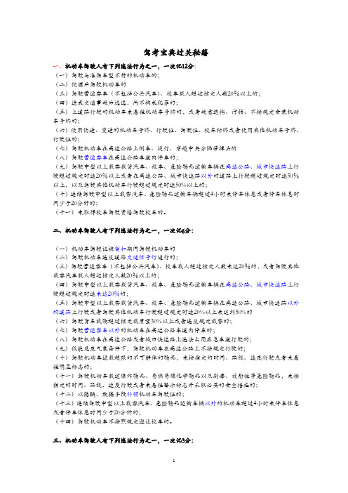 2015驾考宝典科目一通关知识与秘籍