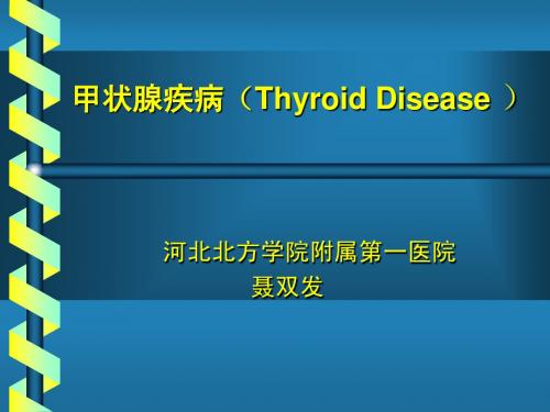 甲状腺疾病的外科治疗讲稿