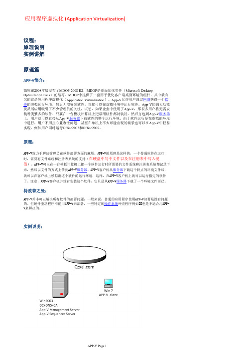 应用程序虚拟化 (Application Virtualization)