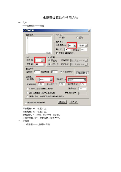 1成捷讯线路软件使用方法1