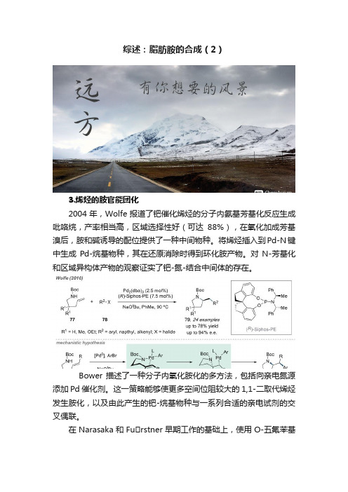 综述：脂肪胺的合成（2）