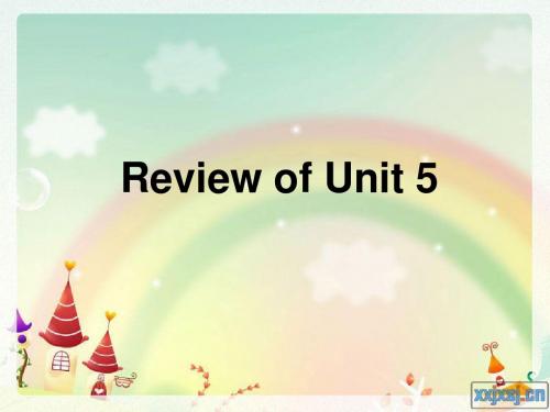 新目标八年级下册复习U5 Review