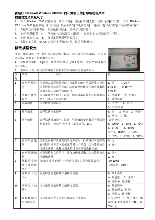 富士施乐1080使用说明书