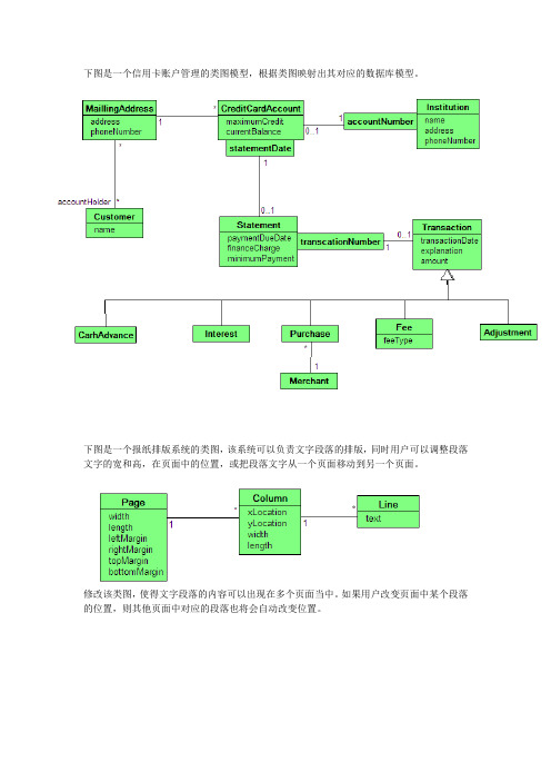 UML实验习题