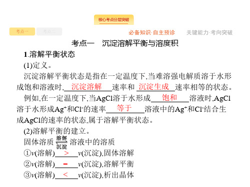 高考化学一轮复习苏教版沉淀溶解平衡 课件(59张)