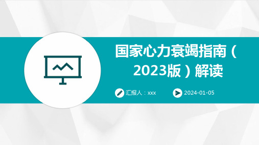 国家心力衰竭指南(2023版)解读PPT课件