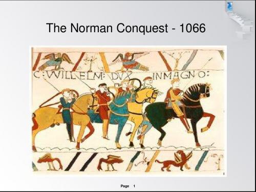 The Norman Conquest