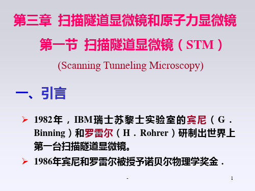 扫描隧道显微镜STM和原子力显微镜AFM分析技术PPT课件