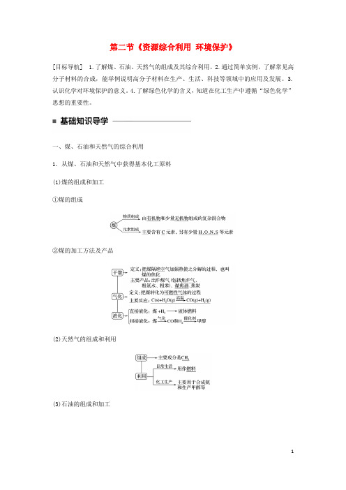 高中化学 第四章 化学与自然资源的开发利用 第二节《资源综合利用 环境保护》知识点归纳及典例解析 新