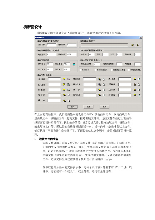 横断面设计流程