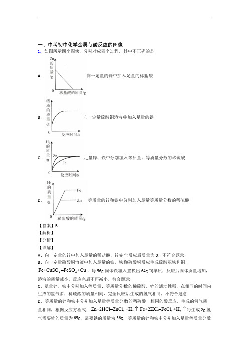 烟台中考化学金属与酸反应的图像综合经典题