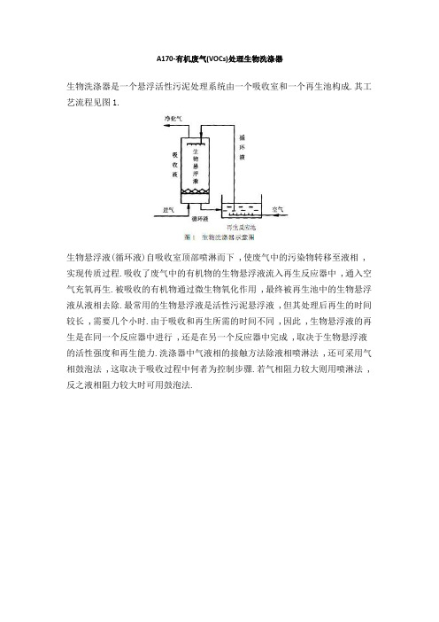 有机废气(VOCs)处理生物洗涤器