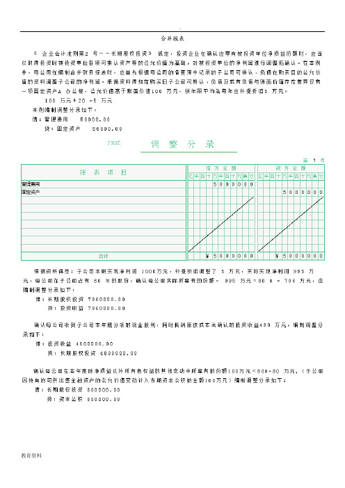 电大会计管理模拟实验复习资料(系统完整版)