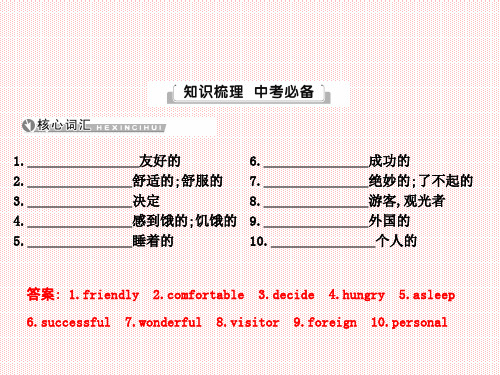 15版导与练中考总复习英语外研版教材梳理课件七年级(下)Modules7～12