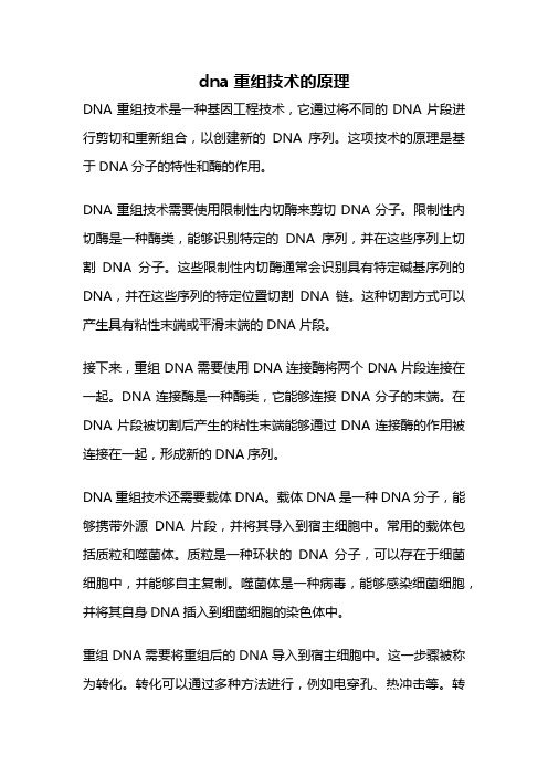 dna重组技术的原理