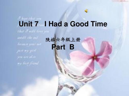 陕旅版六年级英语上册Unit_7_I_had_a_good_time.