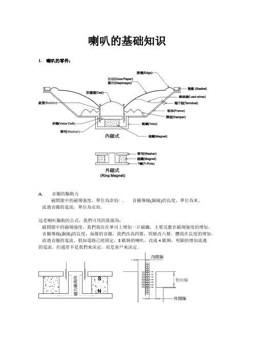 喇叭的基础知识