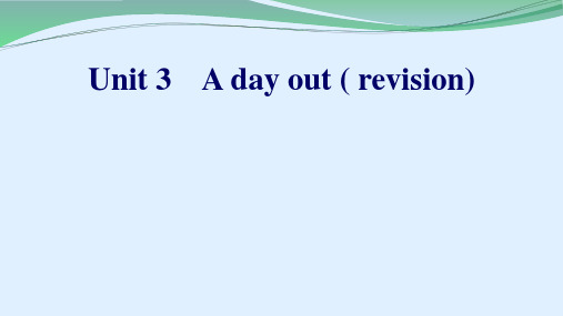 译林牛津版8A Unit 3 Revision 教学课件 (共20张PPT)