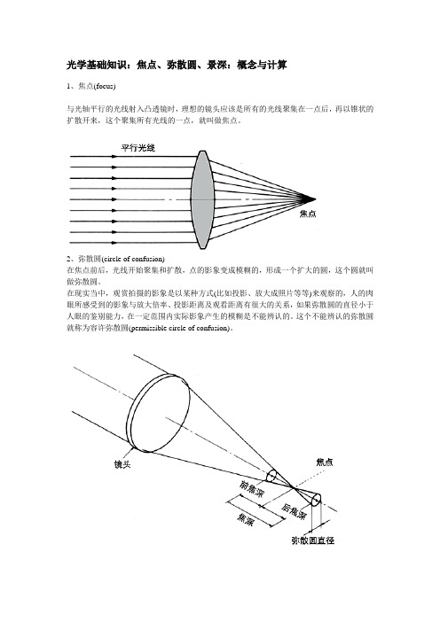 摄影基础知识---光学基础知识