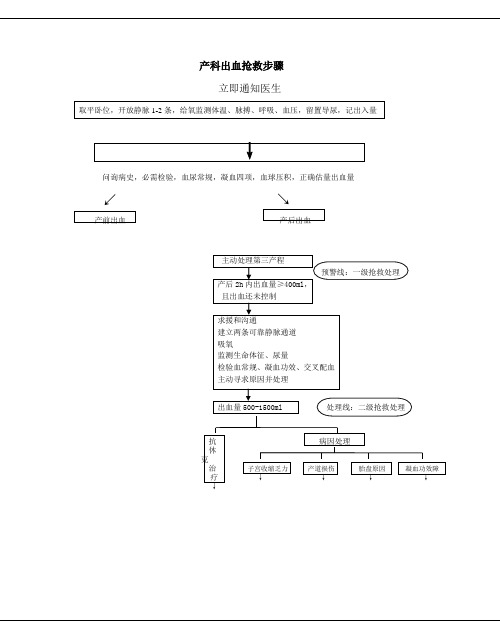 产科出血抢救流程