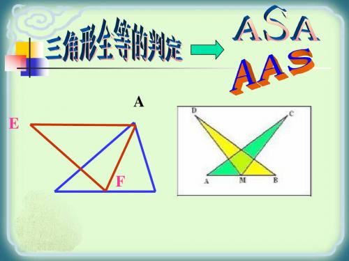 三角形全等的判定(ASA、AAS)