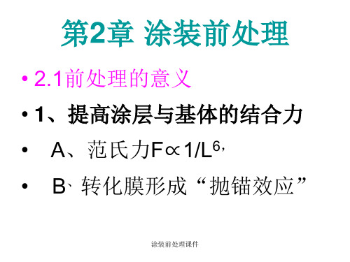 涂装前处理课件